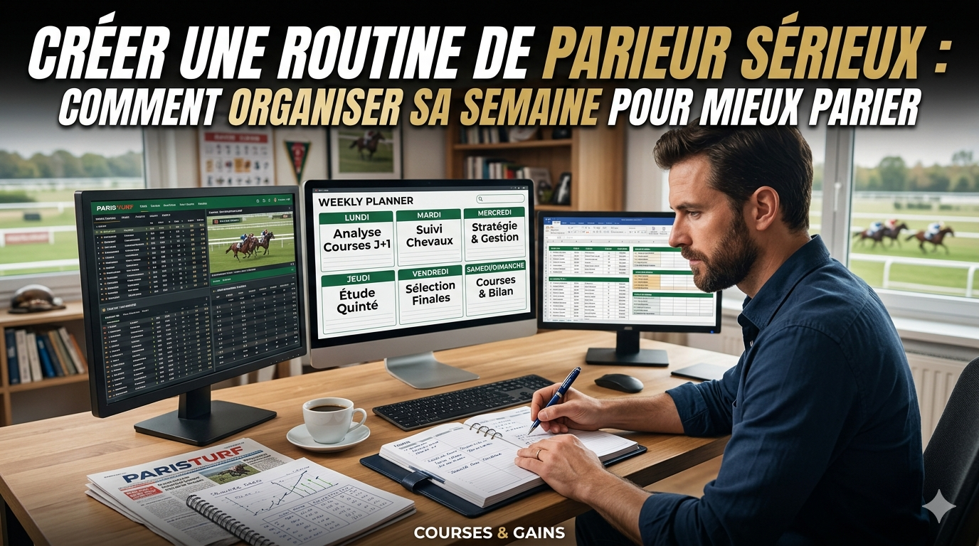 CRÉER UNE ROUTINE DE PARIEUR SÉRIEUX : COMMENT ORGANISER SA SEMAINE POUR MIEUX PARIER